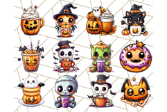 Monster Café Halloween PNG Clipart, Coffee Holiday Clip Art Product Image 3