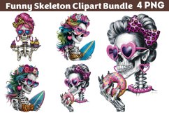 Funny Skeleton Messy CLIPART PNG Product Image 1