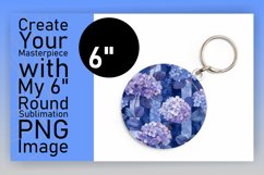 Enchanting Blossom Circles: Sublimation Circle &amp; Keychain Product Image 1