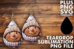ENCHANTED Teardrop Earrings Art, Gingerbread Man Product Image 1