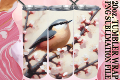 Serene nights 20oz tumbler wrap, Birds Product Image 1
