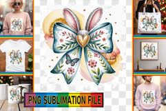 Elegant TSHIRT Gift Magic PNG, Easter Bow Product Image 1