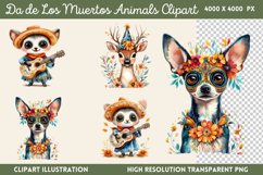 Da de Los Muertos Animals PNG Product Image 1