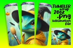 Sublimation Ready 20oz Design Files , Halloween Dino Product Image 1