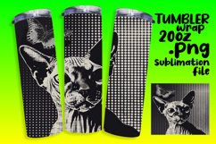 Feline Finesse: Sublimation Tumblers for Discerning Cat Love Product Image 1
