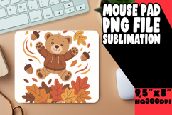 BRIGHT DESK MAT SUBLIMATION MAGIC, Cute Bear Product Image 1