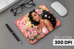 Afro Girl / Woman braided hair Mouse Pad PNG Design Bundle Product Image 5
