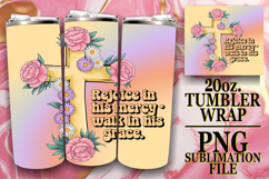 Cheerful evenings 20oz tumbler wrap, Cross Product Image 1