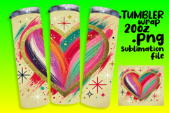 20oz Customizable Tumbler Design , Heart Product Image 1