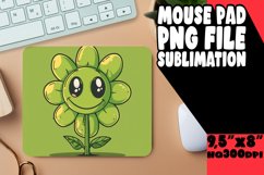 Nostalgic Retro Blooms: Mouse Pad Designs PNG Product Image 1