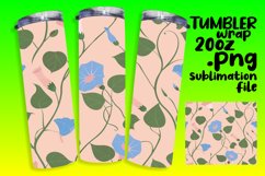 Pastel Boho Garden Oasis Tumbler Wrap Design Product Image 1