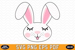 Cute Bunny SVG Sublimation Design | Sublimation Product Image 1