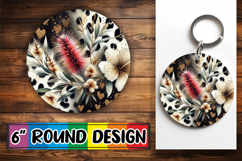 Timeless Circle Keychain Magic, Leopard Prints Product Image 1
