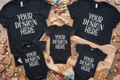 Christmas Family Matching Group T-Shirt Mockup Product Image 1