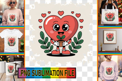 Joyful Sublimation TSHIRT Designs, Valenines Heart Product Image 1