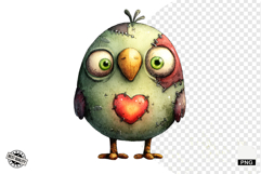 Quirky Zombie Birds Clipart Product Image 1