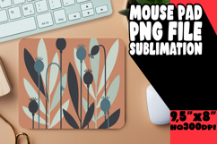 Radiant Mouse Mat Sublimation PNG, Flowers Product Image 1