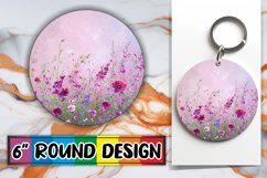 Radiant Springtime Flowers Circle Design Blossom Brilliance Product Image 1