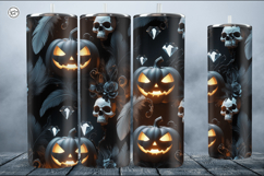 4 Halloween Tumbler Wrap Sublimations, 20 oz Product Image 4