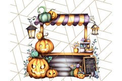 Ghost Café PNG Clipart, Cute Ghost Baristas Halloween Treats Product Image 5