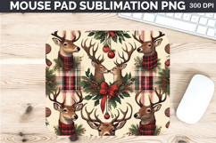 Watercolor Deer Mouse Pad Sublimation - Valentines PNG Product Image 1