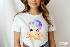 Under the Sea Watercolor PNG Clipart | Turtle Fish Crab Product Image 2