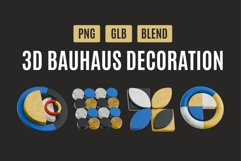 Modern Bauhaus 3D Geometry Pack 01 Product Image 1