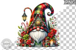 Christmas Gnome Sublimation - Clipart PNG Design Product Image 1
