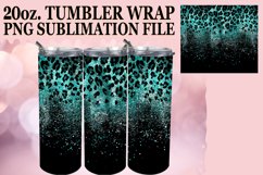 Floral Leopard Print Tumbler Wrap - Glitz Marvel Product Image 1