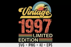 Vintage 1997 Limited edition SVG - 26th Birthday SVG T-shirt Product Image 1