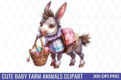 Cute Baby Farm Animals Clipart Product Image 1