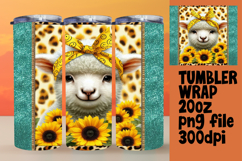 FLAWLESS PNG for 20oz Tumbler , Cute Animals Product Image 1