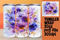Colorful Flower Pattern 20oz for Teardrop Earrings PNG Product Image 1