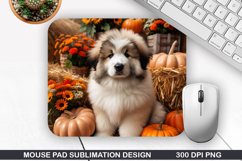Halloween Dog Mouse Pad Sublimation, Halloween Mouse Pad PNG Product Image 1