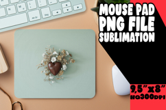Blissful Mouse Pad Design Ideas, 3D Heart Product Image 1