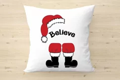 Santa Hat Boots Christmas SVG - PNG, DXF, SVG, EPS, Cut File Product Image 6