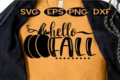 Hello Fall SVG , Fall design SVG Product Image 1