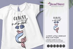 Mermaid SVG | Cutest Little Mermaid SVG Product Image 1