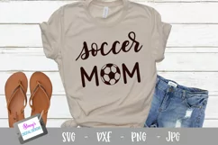 Soccer mom SVG | Handlettered Sports mom SVG file Product Image 1
