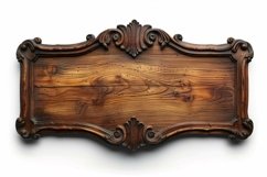 Vintage Wooden Nameplate Signboard Product Image 1