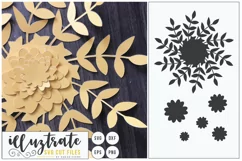 Paper Cut Flowers SVG Cut File - Paper Cutting Bundle DIY - Free Design of The Week Product Image 4