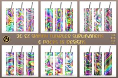 20 Oz Abstract Skinny Tumbler Bundle.3D Gel Skinny Tumbler Product Image 1