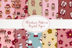 Big Bundle Christmas Clipart Set and Digital paper Product Image 2