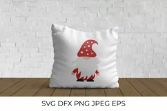 Cartoon Gnome SVG. Funny Christmas, Valentine Day character Product Image 2