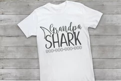 Grandpa Shark SVG DXF PNG Cut File Product Image 2