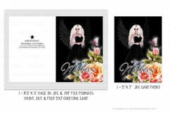 Blonde Black Angel Printable Mother's Day Card & Envelope Product Image 3