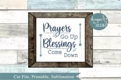 Prayers Go Up SVG, png, eps, sublimation, printable Product Image 3