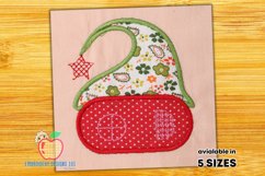 House in warm knitted hat Applique Design Product Image 1