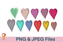 Heart PNG Clipart Instant Download Product Image 1