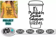 IT'S PUMPKIN SPICE SEASON WITCHES - A Halloween Cut File Product Image 1